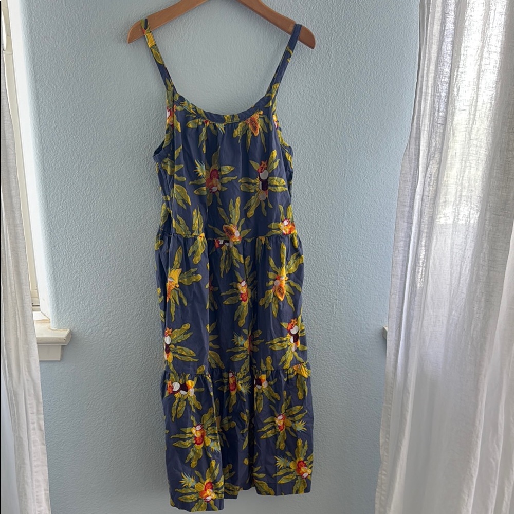 Floral Blue Sundress Patagonia Pataloha 10 Organic Cotton